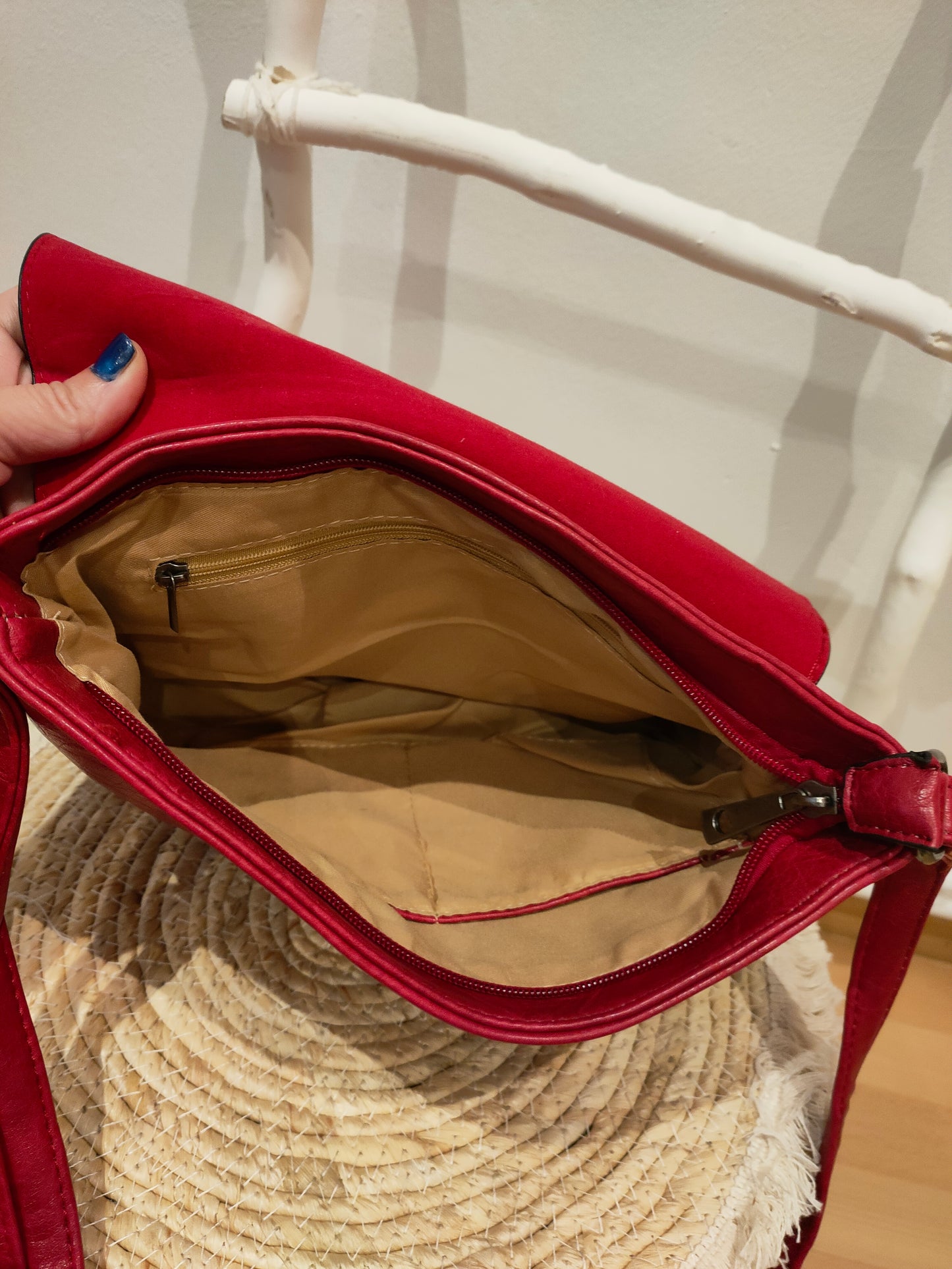 Bolso bandolera rojo